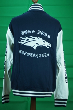 College Jacket Horse Navy White